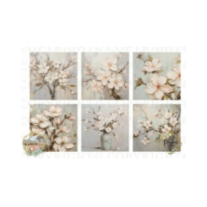 Blossoms Block Prints -Various Sizes