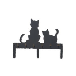 Cat key holder painted