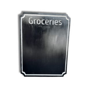 Groceries Board Painted & Sealed